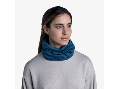 BUFF MERINO LIGHTWEIGHT neckerchief, solid dusty blue