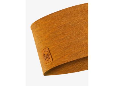 BUFF Merino Wide headband, solid mustard