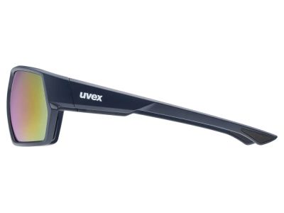 uvex Sportstyle 238 glasses, Deep Space Matt/Mirror Red
