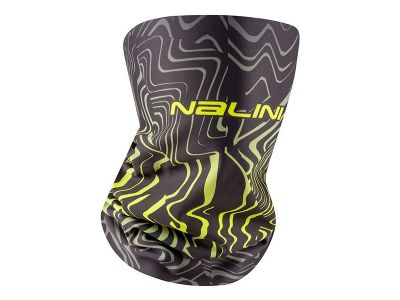 Nalini Logo Collar Schal, schwarz/gelb