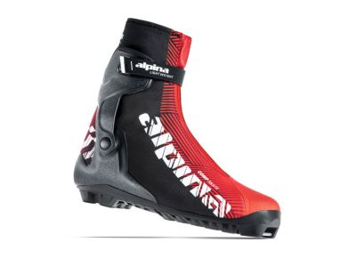 Pantofi de fond alpina COMP SKATE, roșu/negru