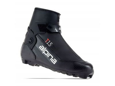 alpina T15 cross-country shoes, black/red