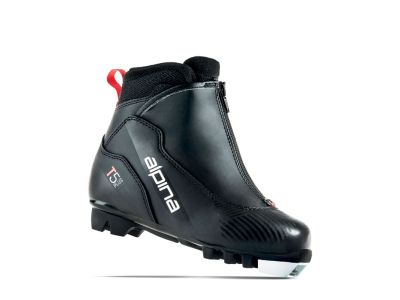 Pantofi de cros pentru copii alpina T5 PL, negru/alb