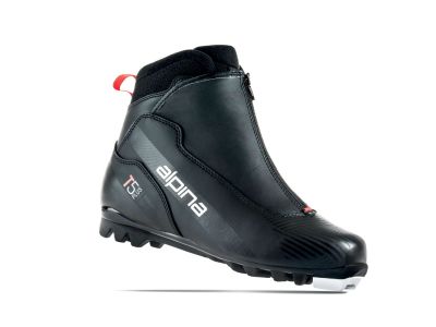 Pantofi de fond alpina T5 PLUS, negru/rosu