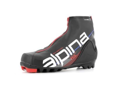 Pantofi de fond alpina TCL, negru/rosu