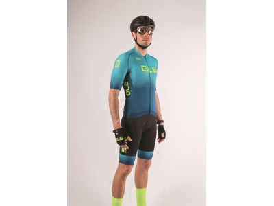 ALÉ PRR Carbon jersey, türkiz/fluo sárga