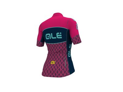 Damska koszulka rowerowa ALÉ PR-SYSTEM w kolorze różowym