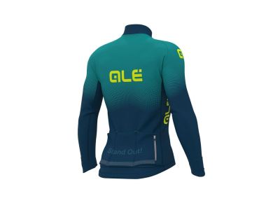 ALÉ PRR Carbon jersey, turquoise/fluo yellow