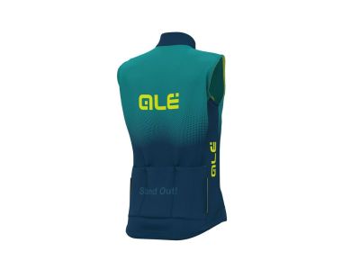 ALÉ PRR Carbon vest, turquoise/fluo yellow
