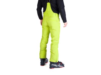 Spodnie narciarskie Northfinder WILFRED, limonkowo-zielone