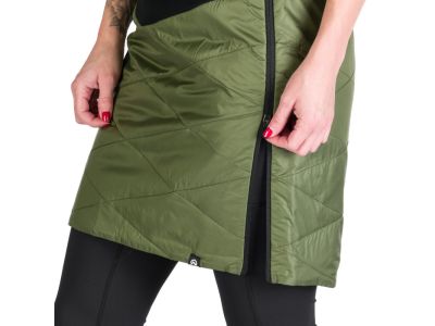 Northfinder BELINDA dámska zateplená sukňa, blackdarkgreen