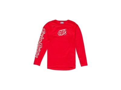 Troy Lee Designs Skyline Chill Kultowa koszulka rowerowa w ognistej czerwieni