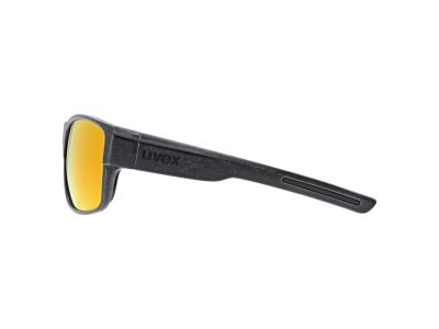 uvex Esntl városi szemüveg, fekete matt/piros/tükörvörös