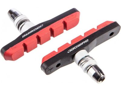 Jagwire Comp MTB brake blocks, thread, red