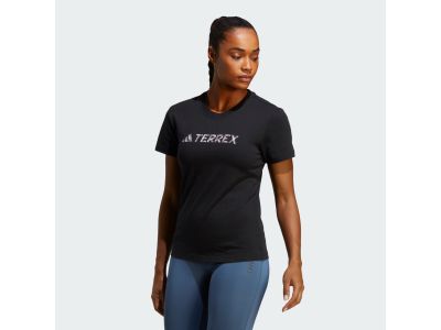 Damska koszulka T-shirt adidas TERREX LOGO w kolorze czarnym