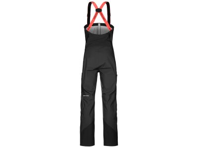 Spodnie damskie ORTOVOX 3L Deep Shell Bib Pants, kolor czarny kruczoczarny