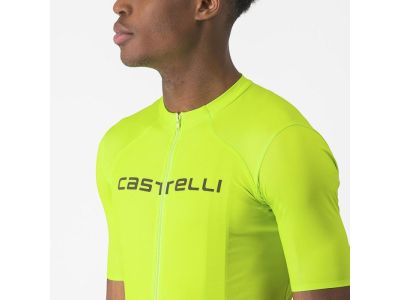 Koszulka rowerowa Castelli PROLOGO LITE, limonkowa