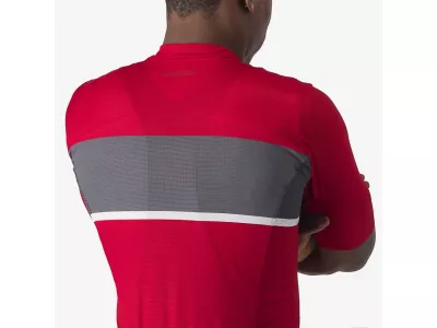 Koszulka rowerowa Castelli TRADIZIONE, czerwona