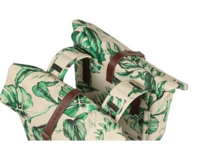 Basil EVER-GREEN tašky na nosič, 28-32 l, krémová