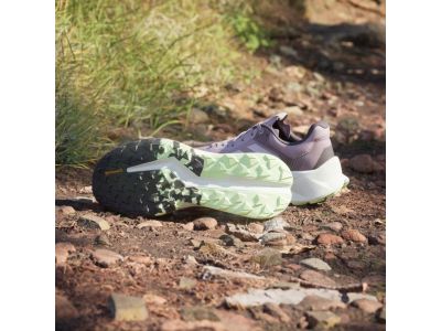 Pantofi adidas TERREX SOULSTRIDE FLOW TRAIL RUNNING pentru femei, Preloved Fig/Silver Dawn/Aurora Black
