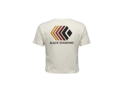 Tricou damă Black Diamond FADED CROP SS, Off White