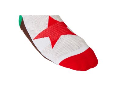 O&#39;NEAL CALIFORNIA ponožky, červená/bílá/hnědá