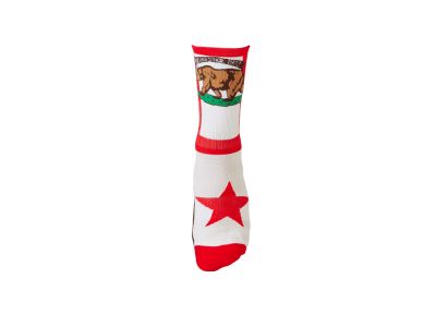 O&#39;NEAL CALIFORNIA ponožky, červená/bílá/hnědá