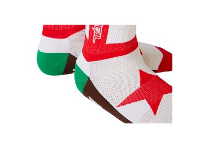 O'NEAL CALIFORNIA ponožky, červená/biela/hnedá