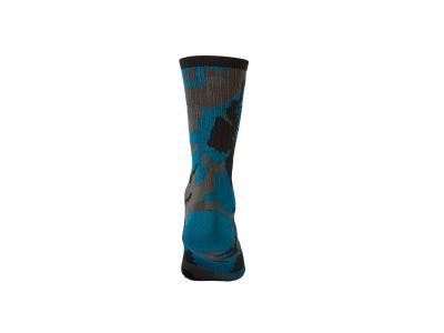 O&#39;NEAL CAMO ponožky, šedá/modrá/černá