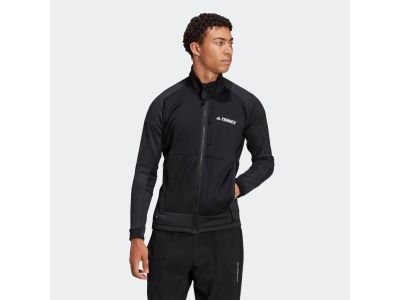Jachetă adidas Terrex Tech Fleece Hiking Fleece, neagră