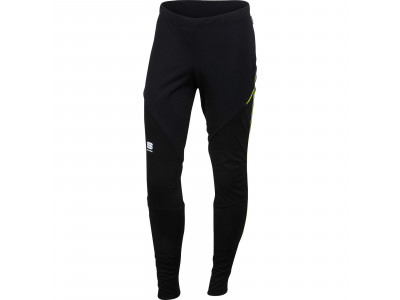 Pantaloni sport de alergare Apex Evo negru/fluo