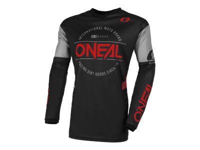 Koszulka rowerowa marki O&amp;#39;NEAL ELEMENT, czarno-czerwona
