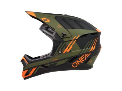 O&#39;NEAL BACKFLIP STRIKE helmet, black/orange/olive