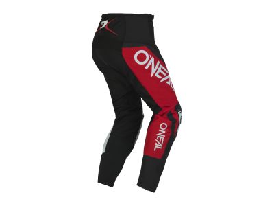 Pantaloni O&#39;NEAL ELEMENT SHOCKER, negru/rosu