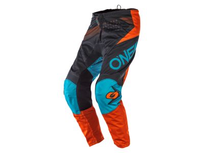 O'NEAL ELEMENT FACTOR nohavice, sivá/oranžová/modrá