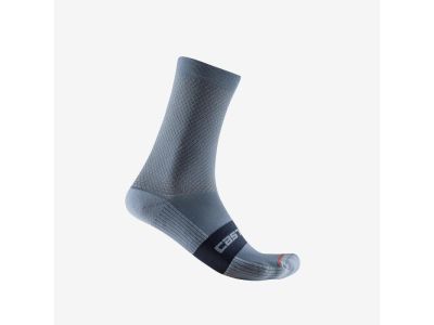 Castelli ESPRESSO 15 zokni, világos acélszürke