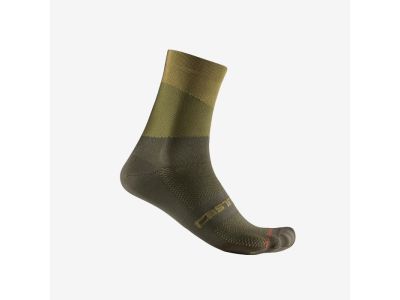 Castelli ORIZZONTE 15 ponožky, sivozelená