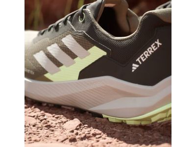 Adidas TERREX TRAIL RIDER GORE-TEX cipő, Olive Strata/Wonder Silver/Green Spark