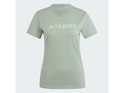 adidas TERREX CLASSIC LOGO Damen T-Shirt, Silbergrün