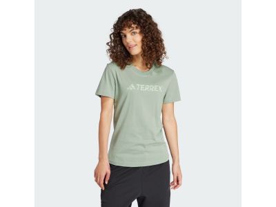 adidas TERREX CLASSIC LOGO women&#39;s T-shirt, Silver Green