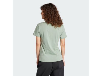 Tricou de damă adidas TERREX CLASSIC LOGO, verde argintiu