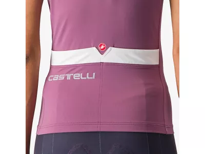 Damska koszulka rowerowa Castelli SOLARIS w kolorze fioletowym