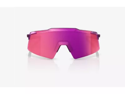 100 % Aerocraft-Brille, glänzendes violettes Chrom/violetter Mehrschichtspiegel