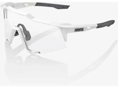 Okulary 100% Speedcraft, matowe białe/srebrne lustro HiPER