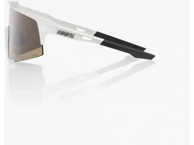 100% Speedcraft okuliare, Matte White/HiPER Silver Mirror