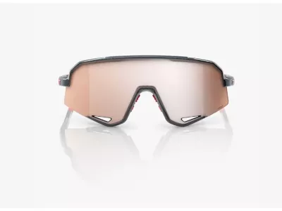 100% okulary Slendale, błyszczące włókno węglowe/karmazynowo-srebrne soczewki HiPER