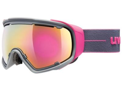 uvex Jakk sphere ski goggles, grey/pink mat dl/fm