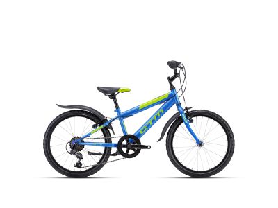 CTM SCOOBY 1.0 20 detský bicykel, matná modrá perleť/zelená