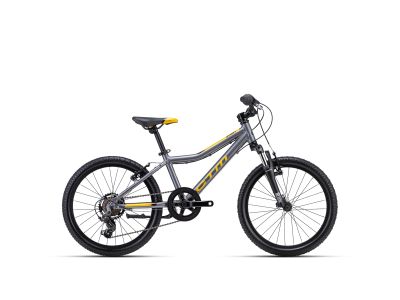CTM JERRY 2.0 20 detský bicykel, sivá perleť/zlatožltá