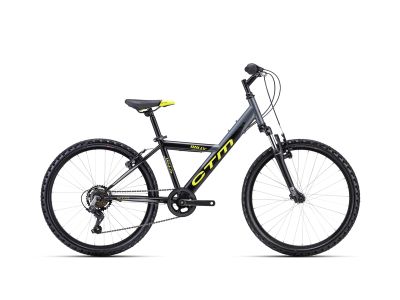 Bicicleta pentru copii CTM WILLY 24, negru mat/lai
